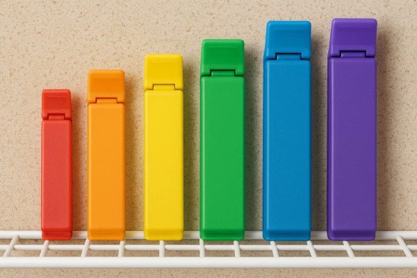 19 Color Coded Resealable Bag Clips Pantry Organizer